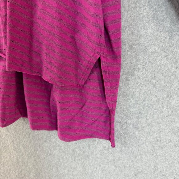 Cut Loose Purple Striped Two Tone Rosa‎ Boxy Pullover Long Sleeve Top One Size - Picture 4 of 14